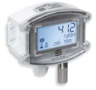 Гигротермостат, датчик влажности и температуры для открытой установки S+S REGELTECHNIK HYGRASREG AHT-30W-I TYR-2 LCD Термометры #2