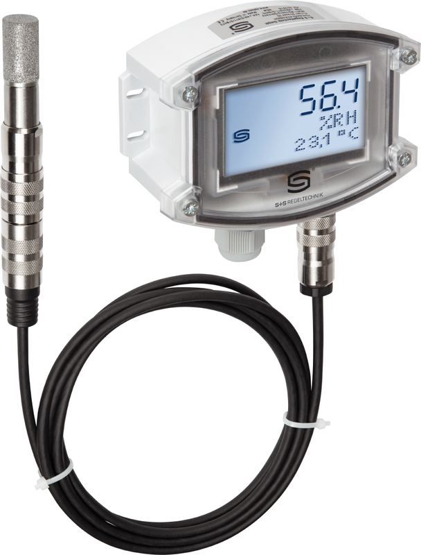 Датчик влажности и температуры для помещений маятниковый S+S REGELTECHNIK HYGRASGARD RPFF-25-I LCD Термометры
