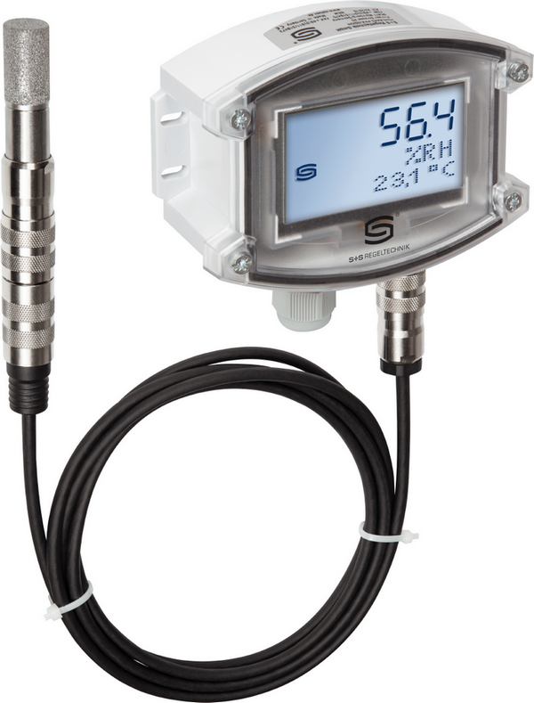 Датчик влажности и температуры для помещений маятниковый S+S REGELTECHNIK HYGRASGARD RPFTF-25-I LCD Термометры