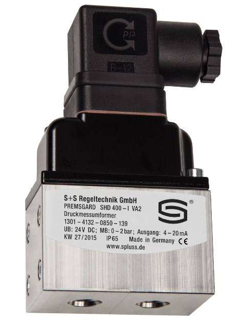 Преобразователь давления измерительный S+S REGELTECHNIK PREMASGARD SHD 400 I VA 2 BAR Датчики давления