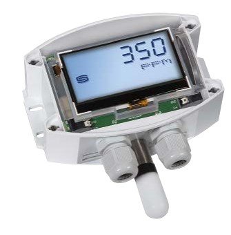 Датчик мультифункциональный для открытой установки S+S REGELTECHNIK AERASGARD AFTM-LQ-CO2-MODBUS LCD Термометры #1